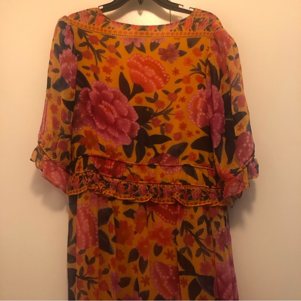 NWT $275 FARM RIO Floral Dream Short Sleeve Maxi Dress- sizes XS, Small + Large! - Picture 10 of 15